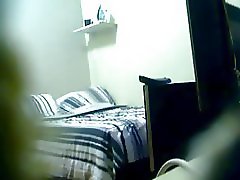 Spy Camera Catches Guy Fucking His Moms Friend