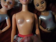 My Size Barbie and her Little Sisters Facial Doll Cumshot