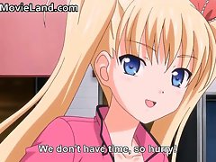Nasty horny blonde big boobed anime babe part3
