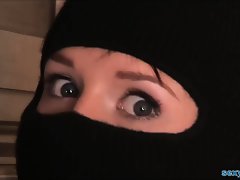 Masked girl breaks into mans home for sex