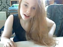 Young redhead loves take care of her on cam