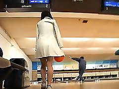 Saki Tsuji boobs exposed at the bowling alley and groped
