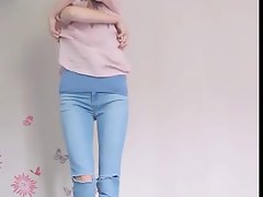 Tall Skinny Girl Tease (nn)