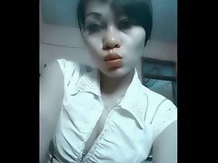 sexy indonesian girl fucking with lover at hotel