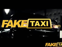 FakeTaxi Black haired babe fucks cab driver