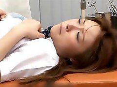 Japanese girl goes to a pussy exam and gets violated and fucked