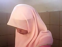 Spycam asian White hijab girl