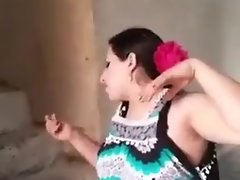 Iraq super sexy woman try to remove her armpits hair