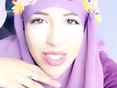 Hijabi french beurette teen facial selfie 11