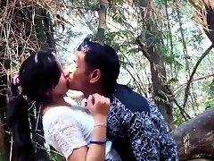 College Couple gets horny in jungle Full video on hotcamgirl