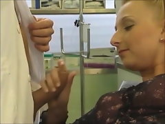 Hot blonde girl Tracey fucked by the doctor