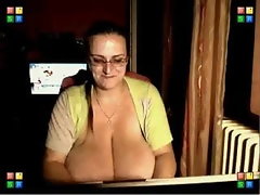 Massive tits with a Monster clit