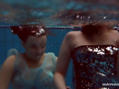 Hottest underwater girls stripping – Dashka and Vesta