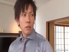 Japanese babe mouth fucking penis