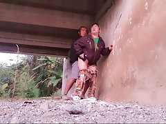 We fuck under the bridge